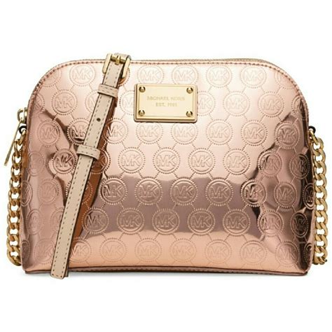 rose gold michael kors crossbody|rose gold michael kors wallet.